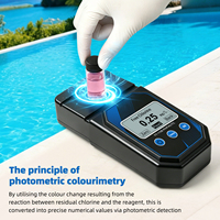 Colorimètre portable 3-en-1 pour tester le pH, le chlore libre et le chlore total, détecteur de qualité de l'eau