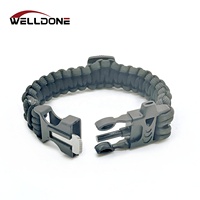 Vnox — bracelet tricoté paracorde, vêtement tactique multifonctionnel, d'urgence, pour camping, survie, sport, silex