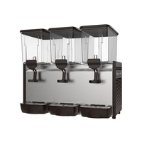 Distributeur de boissons froides Kuxue LP15x3 à 3 bacs avec agitateur, capacité 15Lx3, 220V 4.0A 50Hz, garantie 1 an, Chine