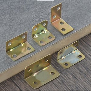 Supports d'angle en L galvanisés Yue Lide, 90 degrés, pour étagères, meubles et quincaillerie de placards - Product Image 1