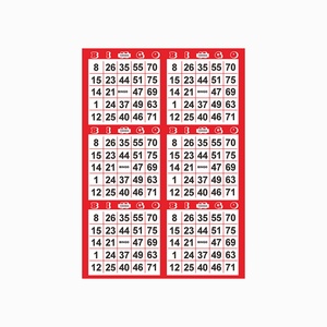 BINGO Américain Chaud et Recyclable : Améliorez Votre Jeu avec des Designs Personnalisés et des Matériaux Durables – Cartes de BINGO Uniques - Product Image 1