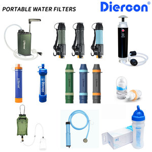 <span class=keywords><strong>Kit</strong></span> de survie avec <span class=keywords><strong>filtre</strong></span> à <span class=keywords><strong>eau</strong></span> portable Diercon, purificateur autonettoyant pour le camping et la randonnée (PS PRO) - Product Image 2