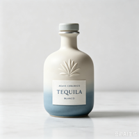 Bouteille en céramique personnalisée TONFO pour tequila, bouteille décorative en céramique pour spiritueux, emballage pour spiritueux