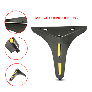 Pieds de support triangulaires durables JIEYING, design luxueux, pieds de meubles avec coussinets antidérapants pour <span class=keywords><strong>lit</strong></span> et armoire - Product Image 5