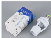 Support de lampe LED avec capteur de mouvement infrarouge PIR 360 degrés, prise B22, interrupteur