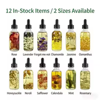 Huile essentielle de fleurs séchées, coffret cadeau de 12 parfums, aromathérapie naturelle pure, parfum floral, diffuseur d'ambiance pour la maison