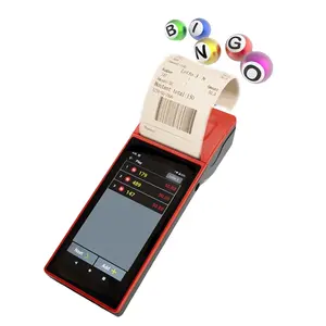 Goodcom terminal de point de vente portable, impression de tickets de loterie android terminal de point de vente android avec imprimante