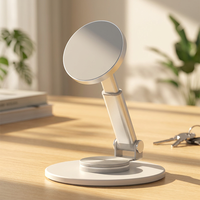 Support de téléphone magnétique télescopique compatible, rotation à 360°, support de bureau réglable