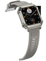 Reloj Inteligente con Carga Magnética, Pantalla TFT Digital, 50 mm, Cuadrado, OGS, Táctil Completo, Frecuencia Cardíaca 24H + SpO2, Resistente al Agua IP68, para Deportes al Aire Libre