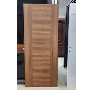 PVC wooden doors for houses interior room waterproof for office for toilet bathroom factory wholesale price building material