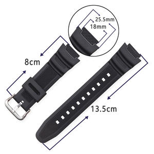 Offre Spéciale 18X25.5mm Tpu étanche Sport Silicone caoutchouc bracelet de montre pour AE-1000W/<span class=keywords><strong>AQ</strong></span>-<span class=keywords><strong>S810W</strong></span> en gros personnaliser - Product Image 4