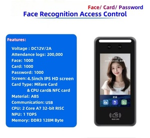 Thẻ Nfc & Nhận Dạng Khuôn Mặt Thời Gian Tham Dự Sinh Trắc Học Kiểm Soát Truy Cập Sản Phẩm Với Tầm Nhìn Ban Đêm USD Thông Tin Liên Lạc Chỉ - Product Image 2
