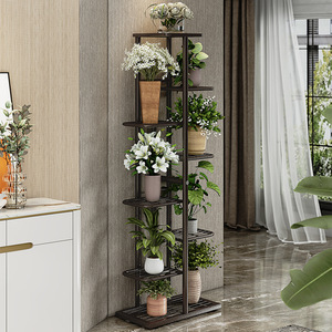 Support de rangement intérieur nordique en fer forgé cintre multicouche pour plantes vertes fleurs charnues balcon pots de fleurs vivants jardinières - Product Image 5