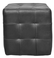 Banc ottoman en cuir industriel moderne avec rangement, pieds en bois durables, repose-pieds multifonctionnel pour la maison, le bureau, la chambre
