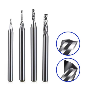 Single Flute up Cut Milling Cutter Carbide End Mills Cutting Tool Spiral <strong>Router</strong> <strong>Bits</strong> CNC Machining Tools for Acrylic - Product Image 2