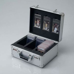 Boîte de rangement personnalisable en aluminium pour cartes de sport, étui de transport pour cartes gradées, idéal pour les voyages - Product Image 3