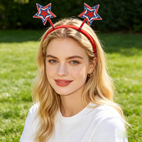 Bandeau unisexe patriotique rouge, bleu et blanc pour la fête de l'Indépendance américaine du 4 juillet 2026, pour enfants et adultes, idéal pour les fêtes et les défilés