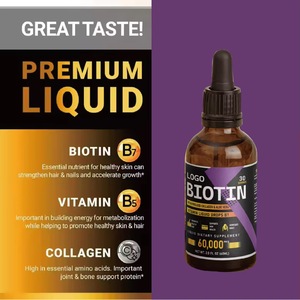 Hot-selling <strong>Biotin</strong> &amp; Collagen <strong>Liquid</strong> Drops for Hair Growth Supports Strong Nails Glowing Skin Healthy - Product Image 2