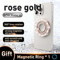 Anillo Magnético de Metal de Lujo para Teléfono Inteligente, Soporte Universal para Teléfono Móvil