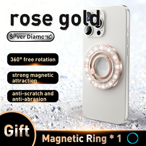 Anillo de Dedo con Cristales de Lujo y Soporte para Teléfono Inteligente, Accesorio Universal para Teléfono Móvil - Product Image 5