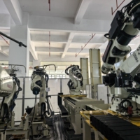Rail linéaire pour robot industriel 7ème axe, portique surélevé de 3 mètres, axe de translation pour charges lourdes, automatisation de ligne de production, moteur PLC