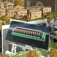 Module de relais miniature Huaqingjun 32 canaux Hongfa 1NO 1NC 16A DC24V SPDT, relais électromagnétiques, emballage scellé, modèle pour machine