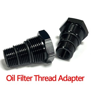 Adaptador Universal 3 en 1 de Aluminio Mecanizado por CNC para Filtro de Aceite, Rosca Hembra 5/8-24 a Macho NPT 3/4-16, 13/16-16, 3/4 - Product Image 2