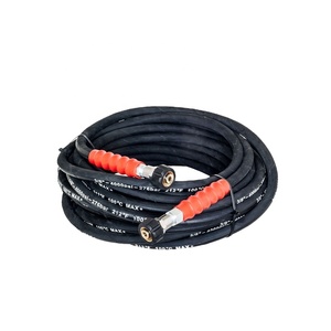 DN10 * 280bar 4000psi * 2SN сталь-провода плетеные высокого давления мылки резиновый шланг воды очистки шланг с разъемом M22 - Product Image 1