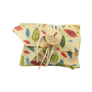 Zero Waste Eco Friendly Vegan <strong>Beeswax</strong> Food Wrap with Button and String Organic Bees Wax <strong>Beeswax</strong> Food BAG Sandwich Wrapping <strong>Paper</strong> - Product Image 3