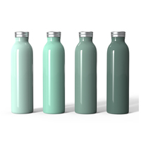 Bouteille d'eau en acier inoxydable à double paroi SS304, bouteille de sport