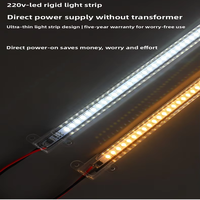 Barre lumineuse LED SMD AC 220V/110V, indice de protection IP33, dimmable, garantie 2 ans, lumière blanche ou blanc chaud, en aluminium pour vitrine à vin