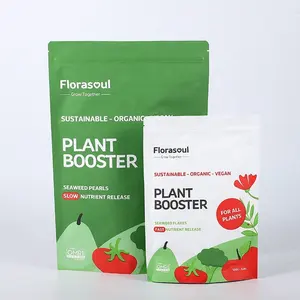 Bolsa de embalaje de alimentos Mylar Stand Up para semillas agrícolas de plástico vegetal con logotipo impreso personalizado