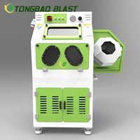 Sableuse à tambour automatique certifiée CE, machine de sablage à panier à rouleaux rotatifs automatisée pour boulons ressorts écrous