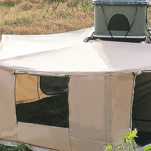 <span class=keywords><strong>HOTO</strong></span> 270 Auvent latéral imperméable et coupe-vent, annexe murale pour camping extérieur, tente de camping-car avec fenêtre - Product Image 3