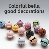 Petite cloche colorée pour poupée, accessoire DIY, matériau pour porte-clés et pendentif, couleur bonbon, 14-22mm