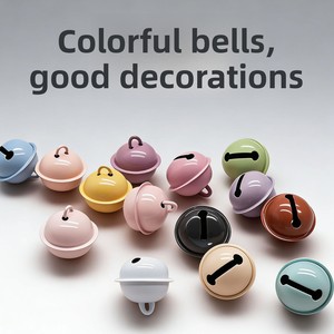 Campana Pequeña <span class=keywords><strong>de</strong></span> Colores para Muñecas, Material para Llavero y Colgante DIY, Estilo Caramelo, 14-22mm - Product Image 4