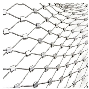 5x5 khỉ bao vây lưới dệt dây thép không gỉ Zoo lưới lưới x có xu hướng hình mịn sáng phong cách ferruled mịn sáng - Product Image 6