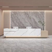 Laque moderne simple société réception réception hall d'hôtel réception institutions de formation bar salon de beauté table de caissier