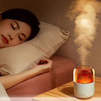 Diffuseur électrique ultrasonique d'humidificateur d'air d'Usb d'aromathérapie d'arome de Flam d'appareils ménagers intelligents avec la lumière d'ambiance