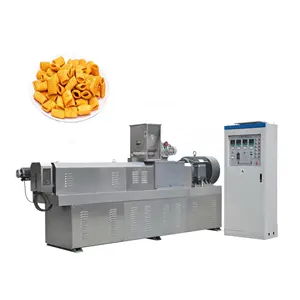 100kg-150KG/H Twin Screw Corn Chips Snacks Flakes Food Making Machine Puff Corn Extruder