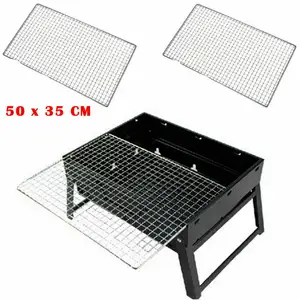 Edelstahl-Stahl BBQ Grill Rost Grid Wire Mesh Rack Kochen Net