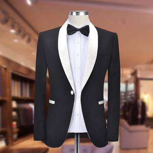 Op Maat Gemaakte Nieuwste Ontwerpen Sjaal Revers Bruidegom Smoking Heren Pakken Bruiloft Best <span class=keywords><strong>Man</strong></span> Blazer Prom Slim Fit Grijs Pak Zakelijk Formeel - Product Image 2