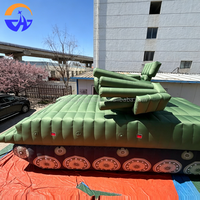 Modèle de char gonflable avec souffleur pour accessoires de fête, véhicule missile réaliste pour décors de scène et expositions muséales
