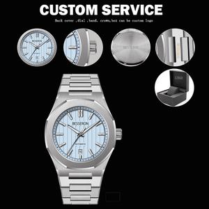 Reloj Mecánico de Lujo para Hombre, con Cristal de Zafiro Luminoso, Resistente al Agua 5ATM, Caja de Acero Inoxidable, Analógico - Product Image 5