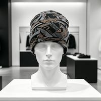 Gorro de Lana Personalizado de Diseño de Lujo con Estampado de Camuflaje, Gorra Snapback de Alta Calidad, 100% Acrílico, Unisex, para Invierno, Playa y Exteriores