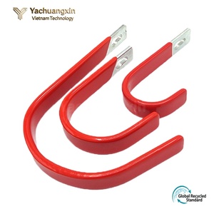 Connecteur en cuivre rouge en forme de U pour installation électrique avec bornes métalliques - Product Image 4