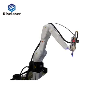 2000W 4000W Automatic 6 Axis Robot Arm Fiber Laser Robotic Welding Machine For Corner Welding