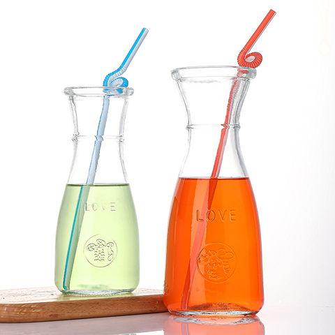 Hot Sale Novelty Design 12oz 16oz Clear Beverage Glass Bottles 500ml Pop Soda Shaped Juice Cups Coffee Sublimation Glass