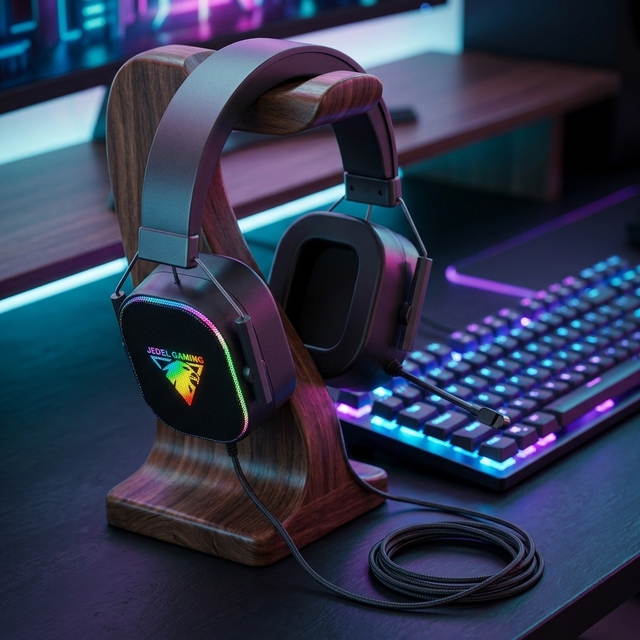 Hot Sale Gaming Headphones Gamer Earphone Stereo Deep Bass Wired Headset with Mic LED Light for PC Computer