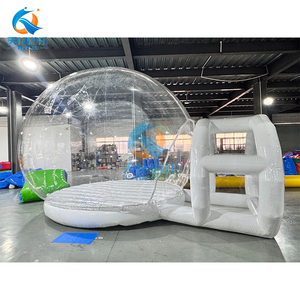 Dôme gonflable commercial en PVC de 4 m, plateforme de saut, <span class=keywords><strong>ballons</strong></span> transparents, tente, matelas pneumatique, fête pour enfants - Product Image 5
